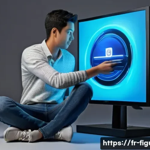 Home 26 피규어 관련 게임 및 연계 콘텐츠 - **"Fusion of Reality: Connected Figurine Interaction"**
A wide shot of a young adult, in their e...